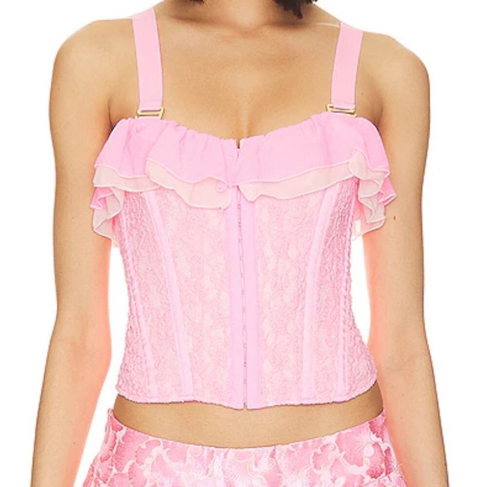 We Are HAH Seams Like a Princess Corset in Rose Quartz Size Medium